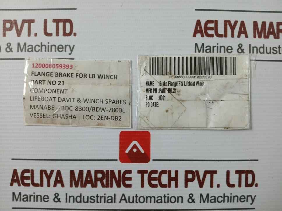 21 Brake Flange For Lifeboat Winch Bdw-7800L - Image 9