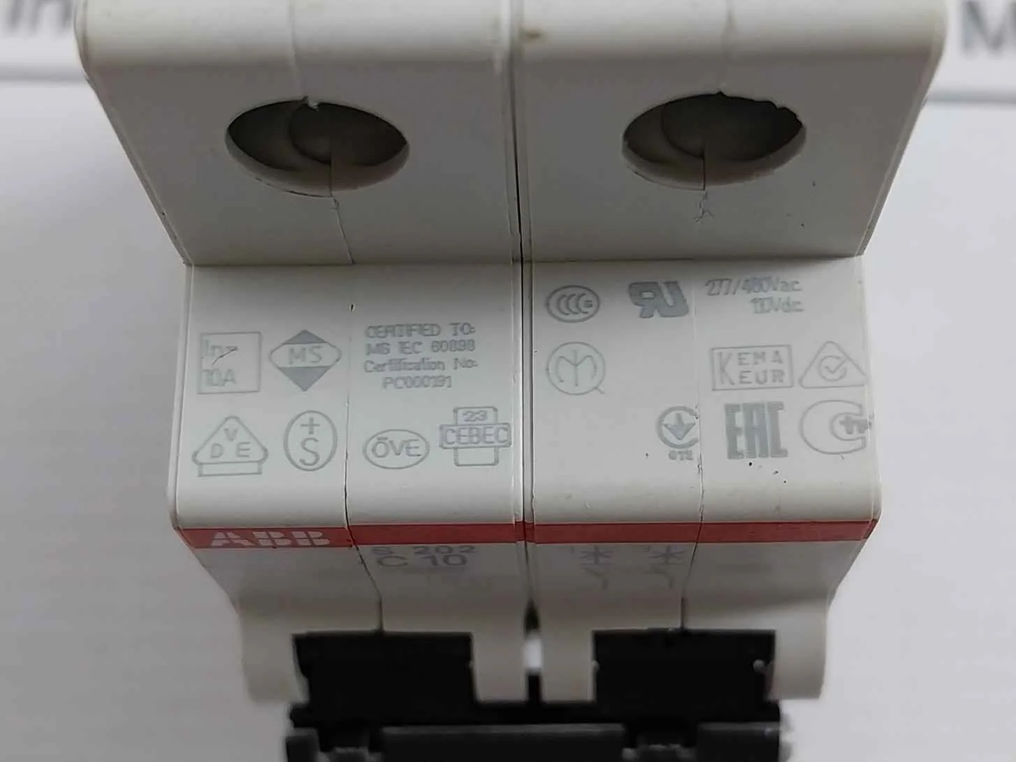 Abb S 202 C10 Miniature Circuit Breaker 277/480Vac 50/60Hz - Image 10
