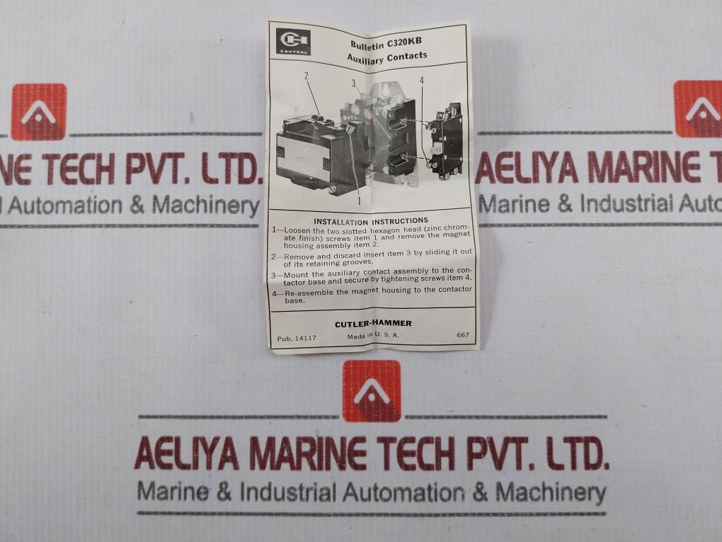 Cutler-hammer C320Kb1 Auxiliary Contact 600Vac - Image 6