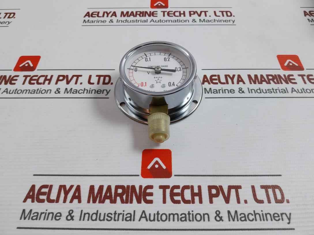 Daito -0.1 To 0.4 Mpa Compound Pressure Gauge - Image 2