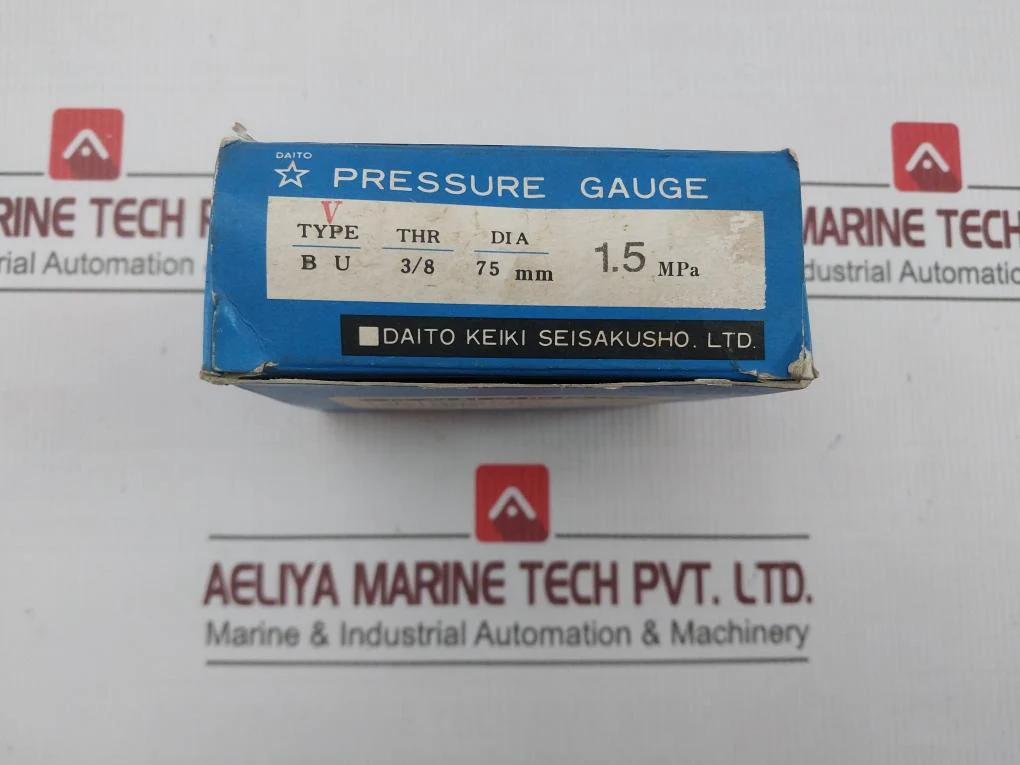 Daito Keiki Bu Pressure Gauge 0-1.5 Mpa 75 Mm - Image 5