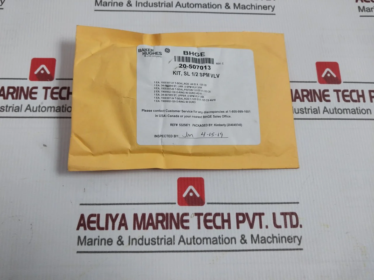 General Electric 20-507012 Repair Kit For 1/2" Spm Bi-directional Valve Rev C - Image 3