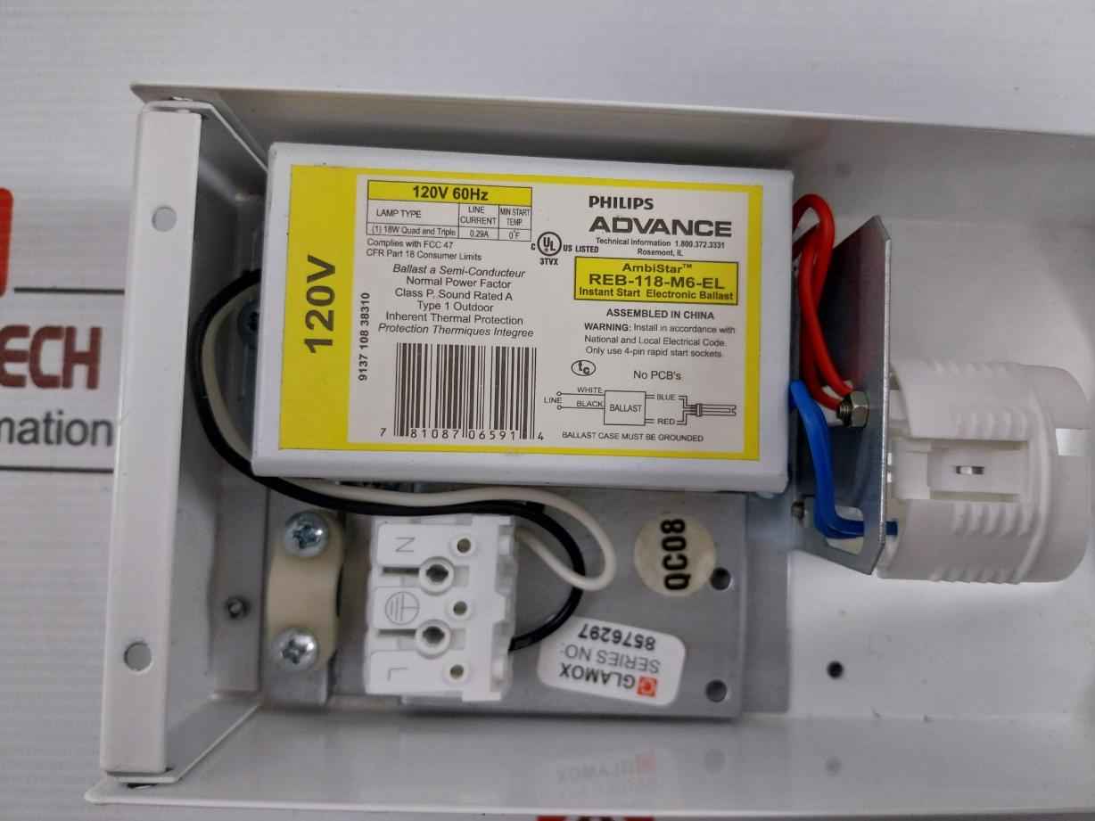 Glamox Gcn(M)14 118Hf S M20 Ballast A Semi-conducteur Led Lamp Reb-118-m6-el - Image 12