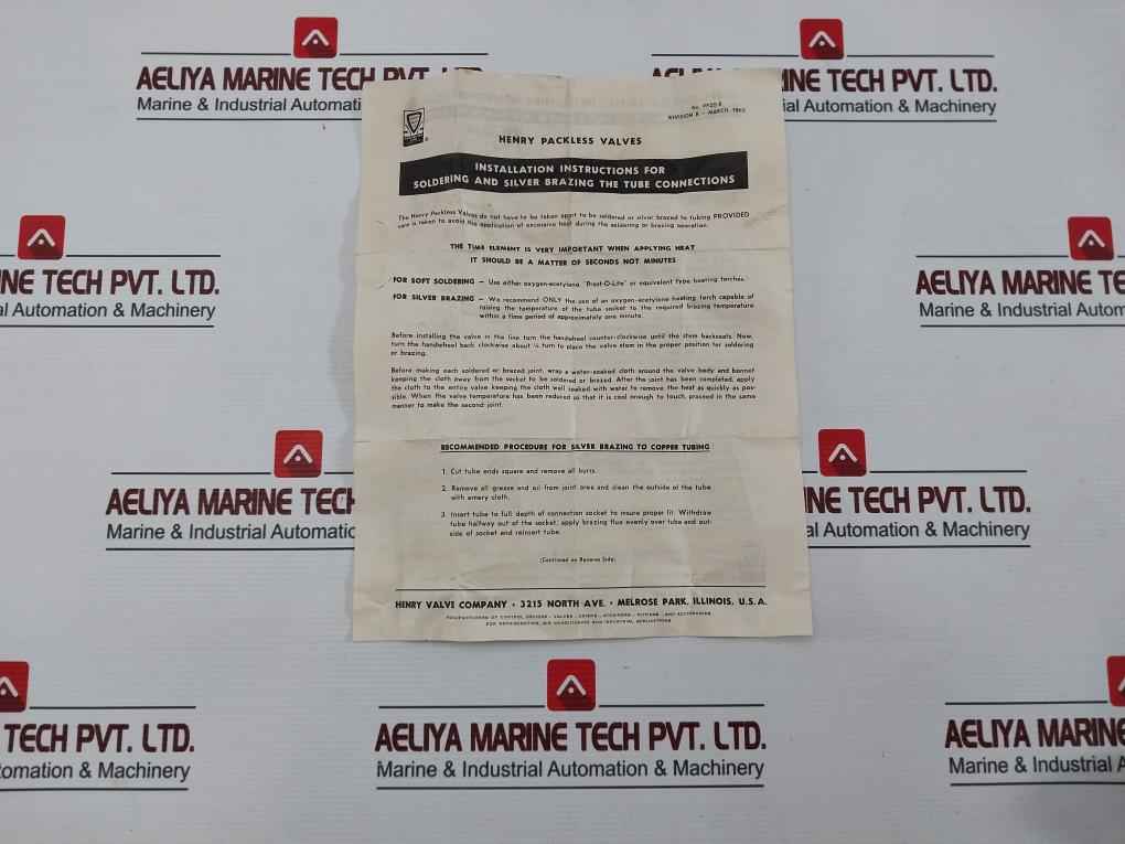 Henry 6298 Packless Valve Pp20-51 2217842 - Image 15