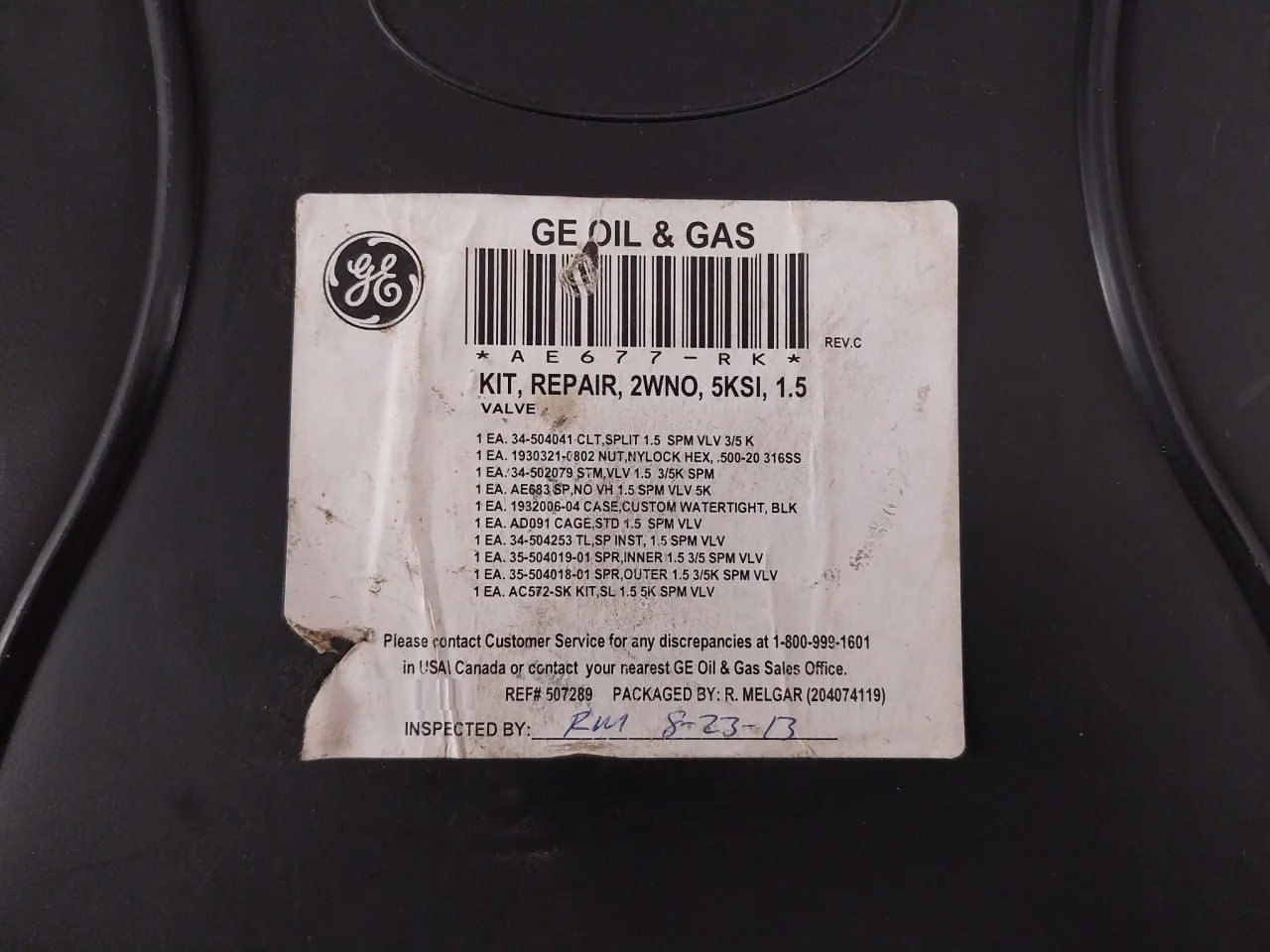Hydril Ae677-rk Spm Valve Repair Kit 2Wno 5Ksi 84-p96 Mux Control Systems Ss018 - Image 6
