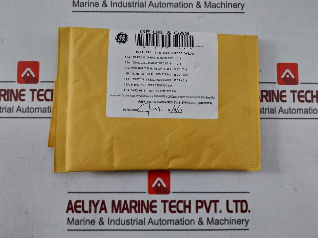 Hydril Ae677-rk Spm Valve Repair Kit 2Wno 5Ksi 84-p96 Mux Control Systems Ss018 - Image 8
