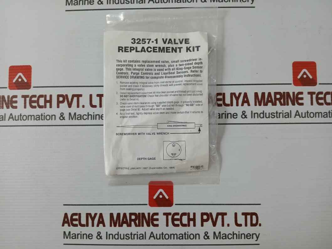 King Engineering 7334-3 Liquid Level Gauging System Valve Replacement Kit - Image 12