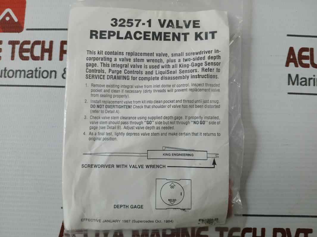 King Engineering 7334-3 Liquid Level Gauging System Valve Replacement Kit - Image 13