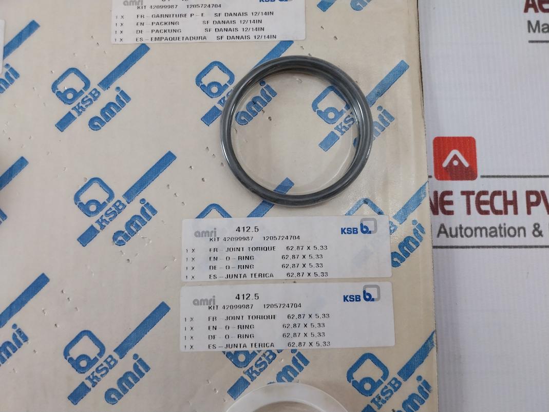 Ksb 42099987 Shaft Sealing Kit Danais O-ring 62,87 X 5,33. - Image 4