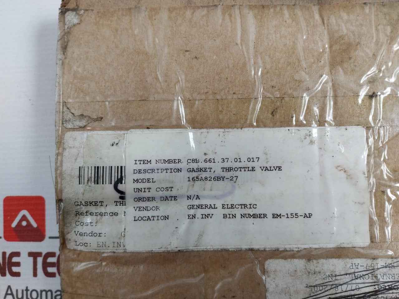 Lot Of 2X Dresser-rand 165A826By-27 Throttle Valve Gasket X360701 - Image 8