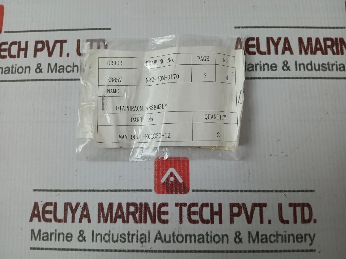 Nakakita Seisakusho May-0001-kc1820-12 Diaphragm Assembly - Image 3