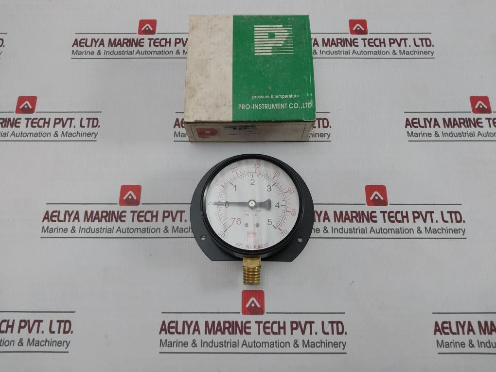 Pro-Instrument Kc-116 Pressure & Temperature Compound Gauge Cmhg -76 To 5 Kg/Cm2