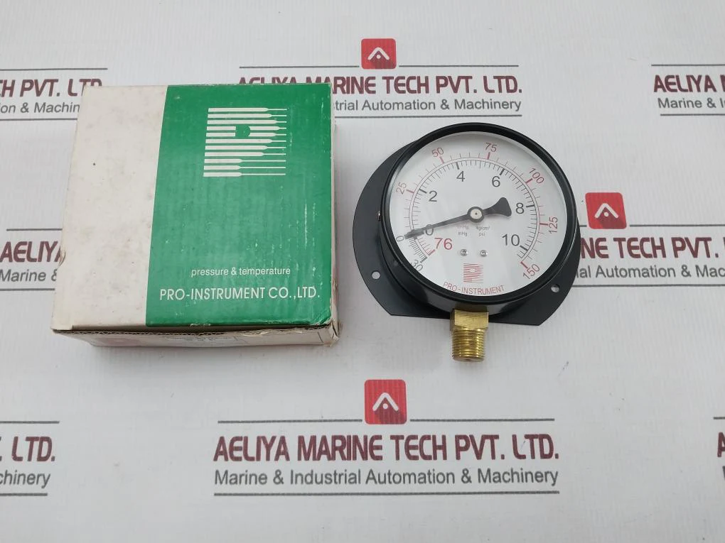 Pro-Instrument Kc-L16 Pressure Compound Gauge 4" C-B X 3/8pt