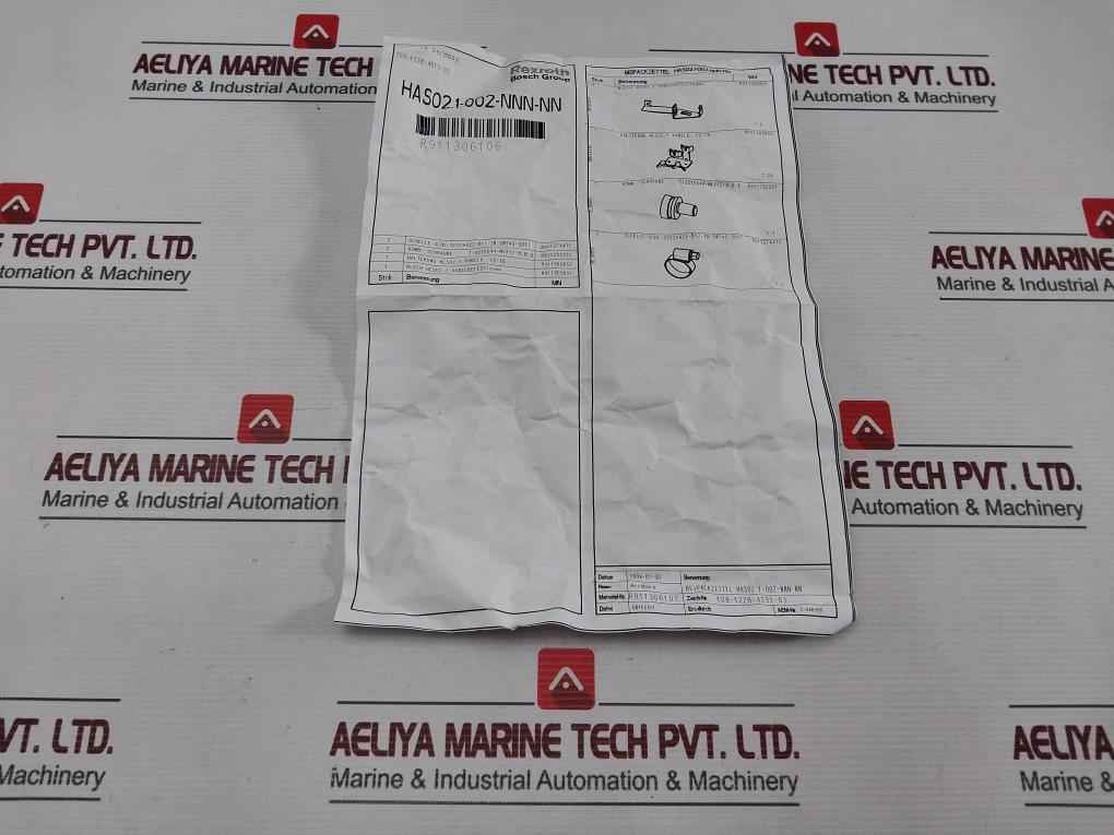 Rexroth Has02.1-002-nnn-nn Drive Connection Plate Cable Support Set - Image 9