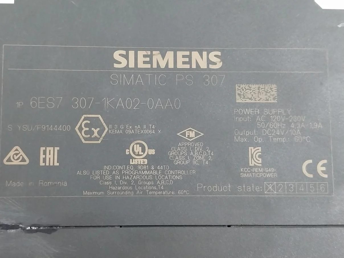 Siemens 6Es7 307-1Ka02-0Aa0 Power Supply Module - Image 8