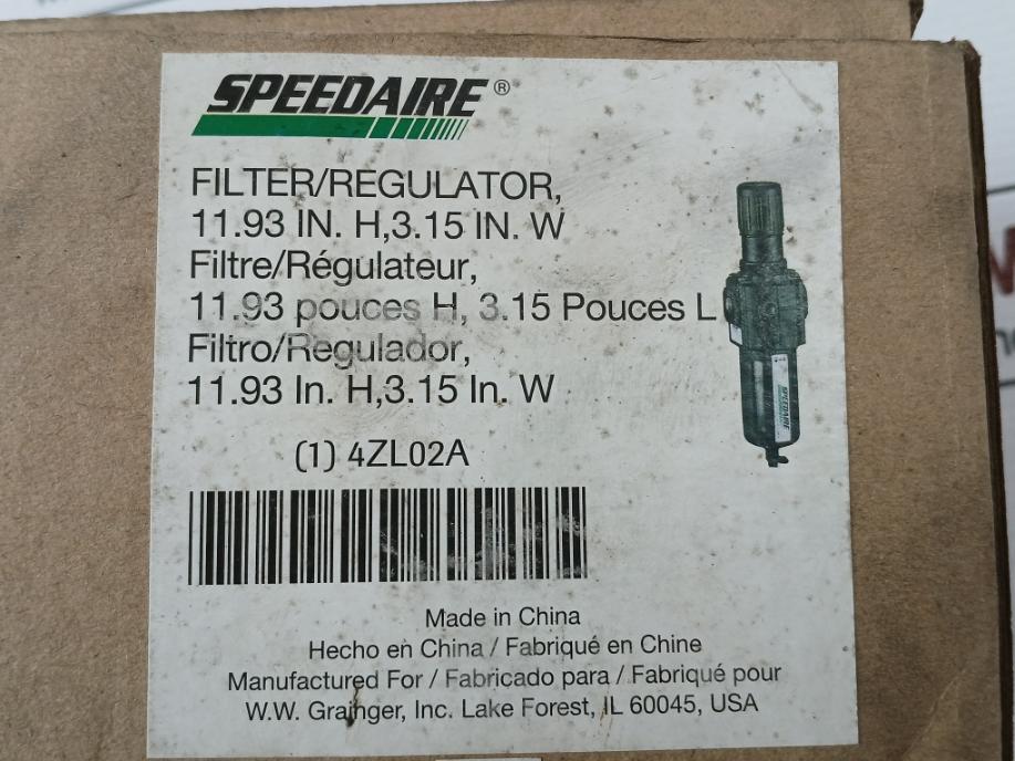 Speedaire 4Zl02A Pneumatic Regulator 150Psig/10Bar Max 0-160 Psi - Image 17