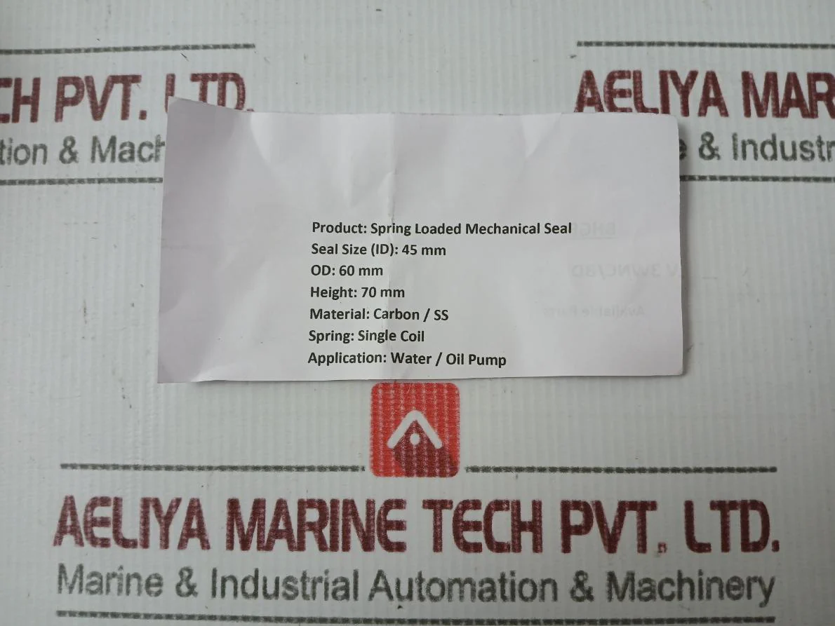 Spring Loaded Mechanical Seal Set For Water & Oil Pump - Image 4