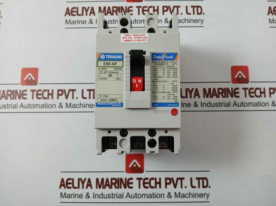 Terasaki E50-sf Tembreak No-fuse Breaker 3Pole 690V 50/60Hz - Image 3