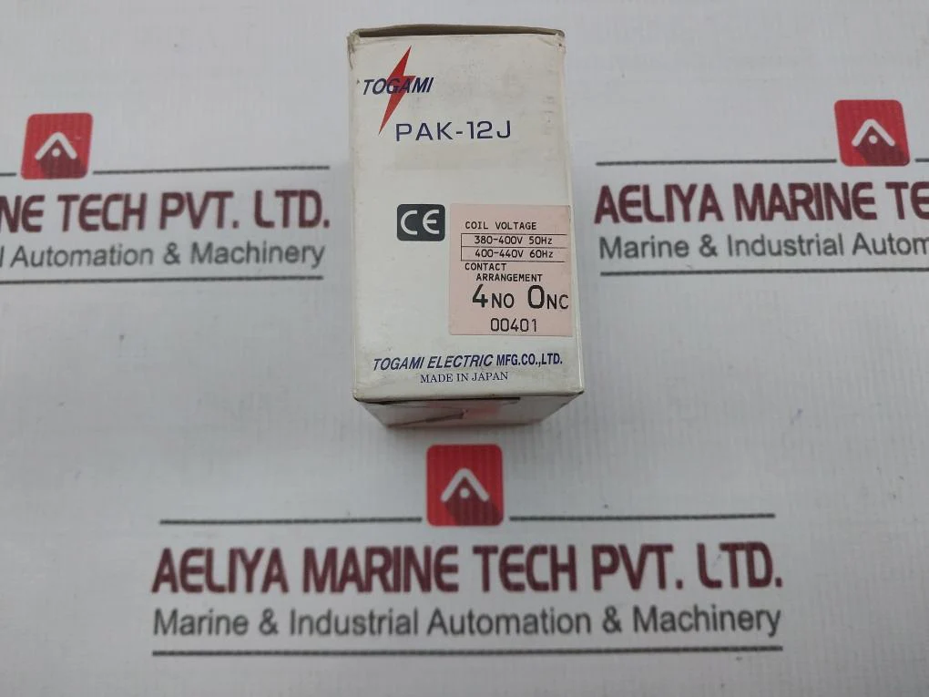 Togami Electric Pak-12J Magnetic Contactor 380–400V 50Hz 26A - Image 11