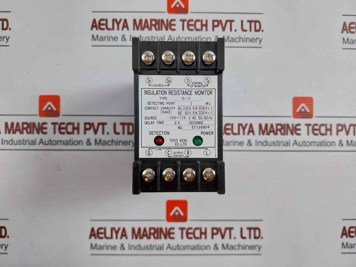 Toyo Keiki Is-1A Insulation Resistance Monitor 100-115Vac 50/60Hz - Image 6