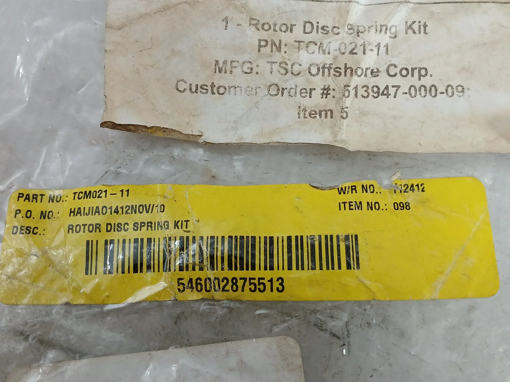 Tsc Tcm-021-11 Rotor Disc Spring Kit - Image 5