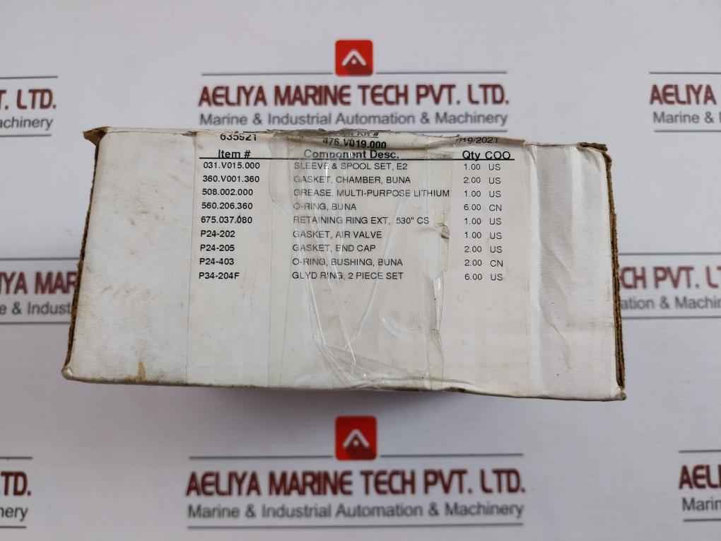 Versa-matic 476.V019.000 Air Repair Kit - Image 12