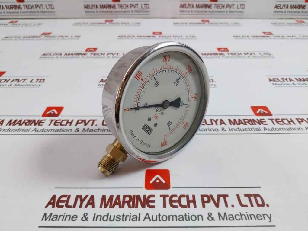 Wika 0-40 Kg/Cm2 Pressure And Temperature Gauge 0-600 Psi - Image 3