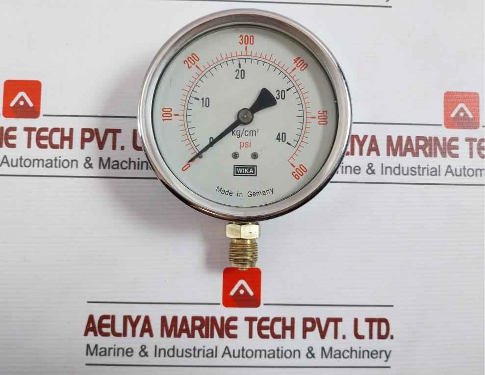 Wika 0-40 Kg/Cm2 Pressure And Temperature Gauge 0-600 Psi - Image 7